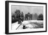 The Tuileries under Snow and the Carrousel Arch, Paris, 1931-Ernest Flammarion-Framed Premium Giclee Print