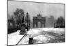 The Tuileries under Snow and the Carrousel Arch, Paris, 1931-Ernest Flammarion-Mounted Premium Giclee Print