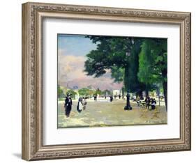 The Tuileries-Jules Ernest Renoux-Framed Giclee Print