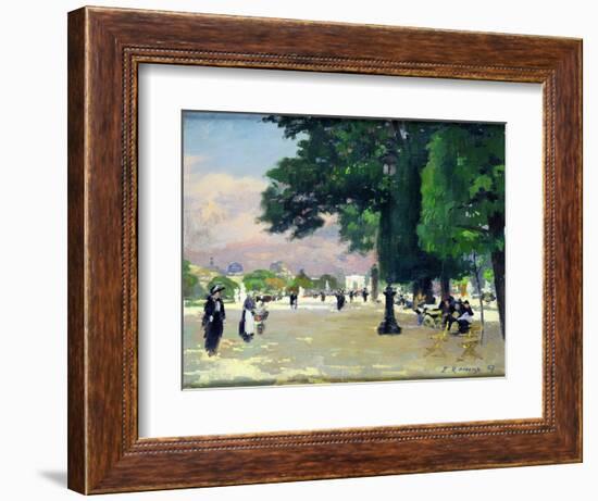 The Tuileries-Jules Ernest Renoux-Framed Giclee Print