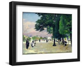 The Tuileries-Jules Ernest Renoux-Framed Giclee Print