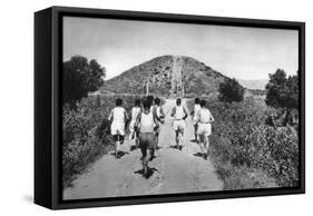 The Tumulus of Marathon, Greece, 1937-Martin Hurlimann-Framed Stretched Canvas