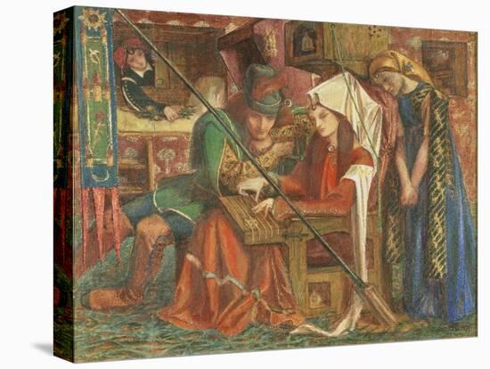 The Tune of the Seven Towers-Dante Gabriel Rossetti-Stretched Canvas