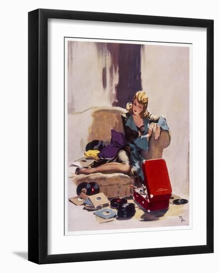 The Tune That He Loved Best-David Wright-Framed Art Print