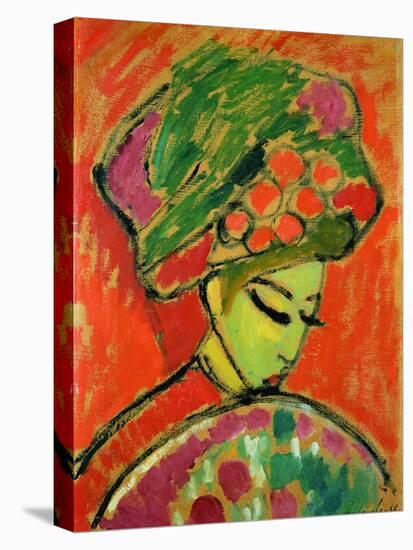 The Turban, 1910-Alexej Von Jawlensky-Stretched Canvas