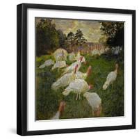 The Turkeys, 1877-Claude Monet-Framed Giclee Print