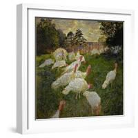 The Turkeys, 1877-Claude Monet-Framed Giclee Print