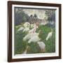 The Turkeys at the Chateau De Rottembourg, Montgeron, 1877-Claude Monet-Framed Giclee Print