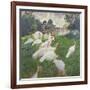 The Turkeys at the Chateau De Rottembourg, Montgeron, 1877-Claude Monet-Framed Giclee Print