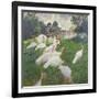 The Turkeys at the Chateau De Rottembourg, Montgeron, 1877-Claude Monet-Framed Giclee Print