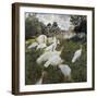 The Turkeys at the Chateau De Rottembourg, Montgeron-Claude Monet-Framed Premium Giclee Print