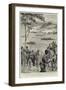 The Turkish Advance in Thessaly, Velestino in Flames-null-Framed Giclee Print