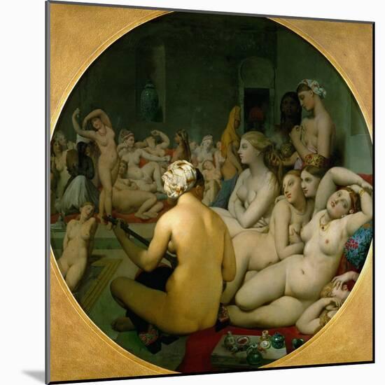 The Turkish Bath, 1862-Jean-Auguste-Dominique Ingres-Mounted Giclee Print