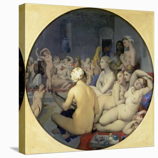 The Turkish Bath, 1863-Jean-Auguste-Dominique Ingres-Stretched Canvas