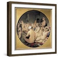 The Turkish Bath-Jean-Auguste-Dominique Ingres-Framed Art Print