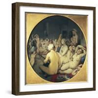 The Turkish Bath-Jean-Auguste-Dominique Ingres-Framed Art Print