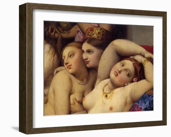 The Turkish Baths, Detail-Jean-Auguste-Dominique Ingres-Framed Giclee Print