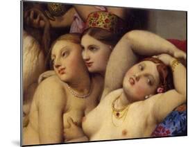 The Turkish Baths, Detail-Jean-Auguste-Dominique Ingres-Mounted Giclee Print
