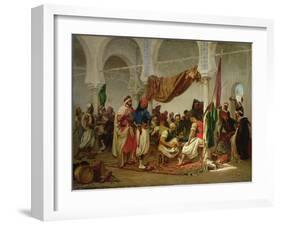 The Turkish Cafe-Charles Marie Lhuillier-Framed Giclee Print