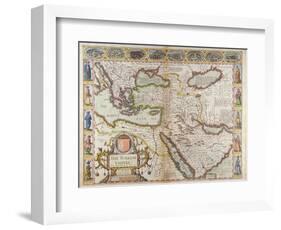 The Turkish Empire, from 'A Prospect of the Most Famous Parts of the World'-John Speed-Framed Premium Giclee Print