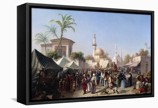 The Turkish Market-Rudolf von Alt-Framed Stretched Canvas