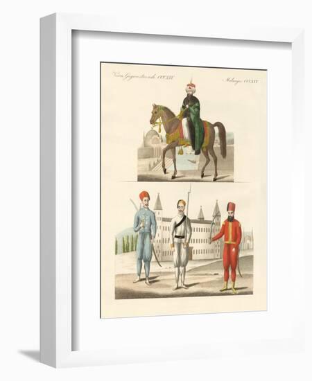 The Turkish Sultan Mahmud and His New Troups-null-Framed Giclee Print