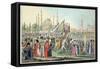 The Turkish Sultan Reviewing His Janissaries-null-Framed Stretched Canvas