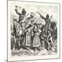 The Turko Servian War, Circassians Carying Off Bulgarian Women and Children, 1876, Turkey, Serbia-null-Mounted Giclee Print