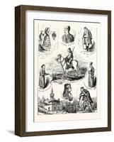 The Turko-Servian War; Pen-And-Ink Sketches, 1876, Turkey, Serbia-null-Framed Giclee Print