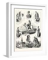 The Turko-Servian War; Pen-And-Ink Sketches, 1876, Turkey, Serbia-null-Framed Giclee Print