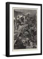 The Turks are Upon Us! the Greek Stampede to Larissa-William Hatherell-Framed Giclee Print