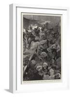 The Turks are Upon Us! the Greek Stampede to Larissa-William Hatherell-Framed Giclee Print