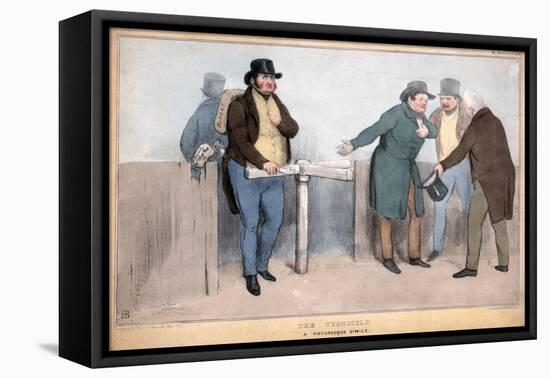 The Turnstile, a Picturesque Simile, 19th Century-John Doyle-Framed Stretched Canvas