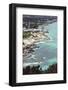 The turquoise blue Mediterranean Sea all around Formentera,-Nadja Jacke-Framed Photographic Print