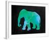 The Turquoise Elephant-Victoria Brown-Framed Art Print