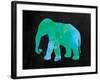 The Turquoise Elephant-Victoria Brown-Framed Art Print