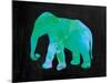 The Turquoise Elephant-Victoria Brown-Mounted Art Print