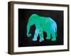 The Turquoise Elephant-Victoria Brown-Framed Art Print