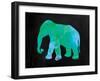 The Turquoise Elephant-Victoria Brown-Framed Art Print