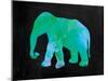 The Turquoise Elephant-Victoria Brown-Mounted Art Print