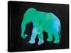 The Turquoise Elephant-Victoria Brown-Stretched Canvas