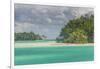 The turquoise lagoon of Bora Bora, Society Islands, French Polynesia, Pacific-Michael Runkel-Framed Photographic Print