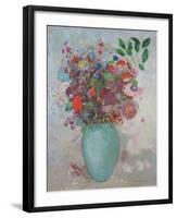 The Turquoise Vase, 1911-Odilon Redon-Framed Art Print