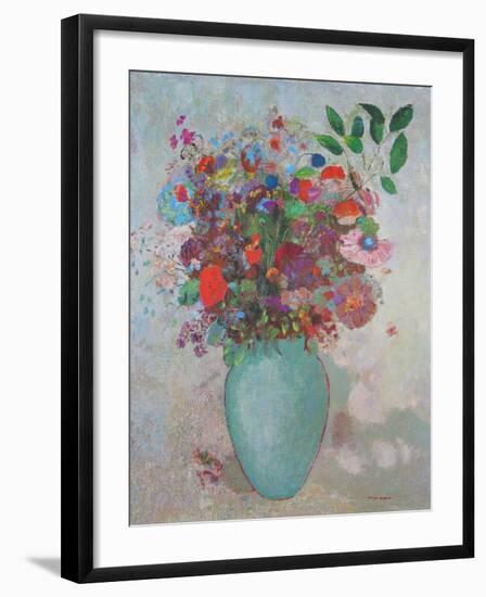 The Turquoise Vase, 1911-Odilon Redon-Framed Art Print