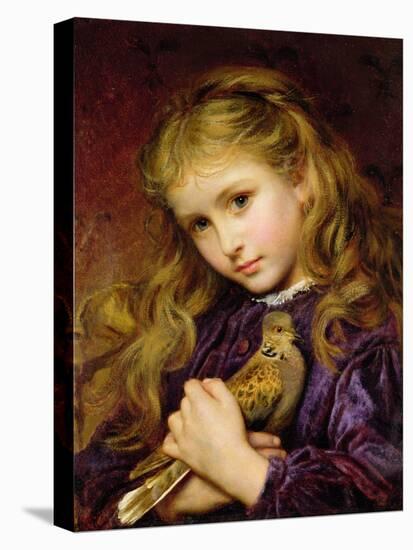 The Turtle Dove-Sophie Anderson-Stretched Canvas