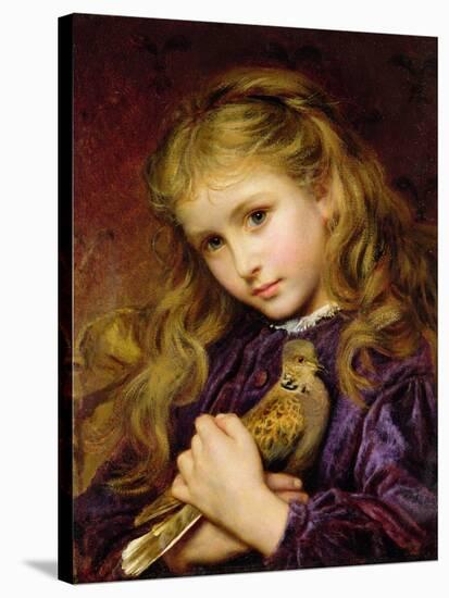 The Turtle Dove-Sophie Anderson-Stretched Canvas