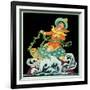 The Turtle Ride - Child Life-Hazel Frazee-Framed Giclee Print