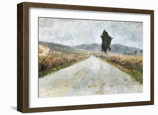 The Tuscan Road-Amedeo Modigliani-Framed Art Print