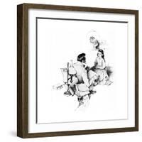 The Tutor (or The Tutor)-Norman Rockwell-Framed Giclee Print