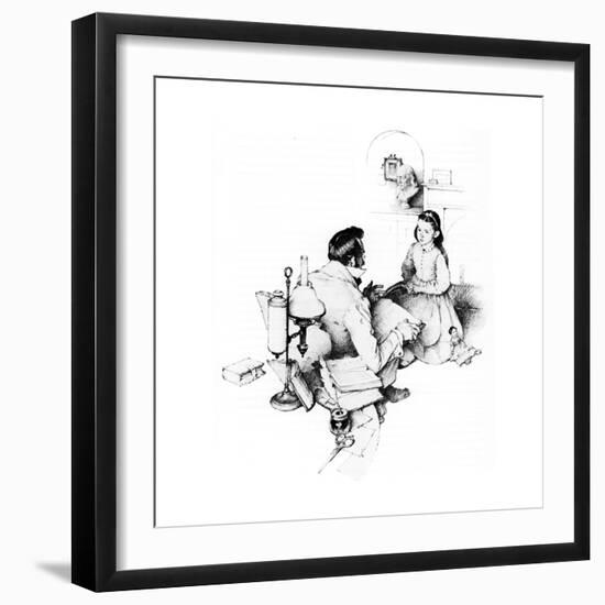 The Tutor (or The Tutor)-Norman Rockwell-Framed Giclee Print